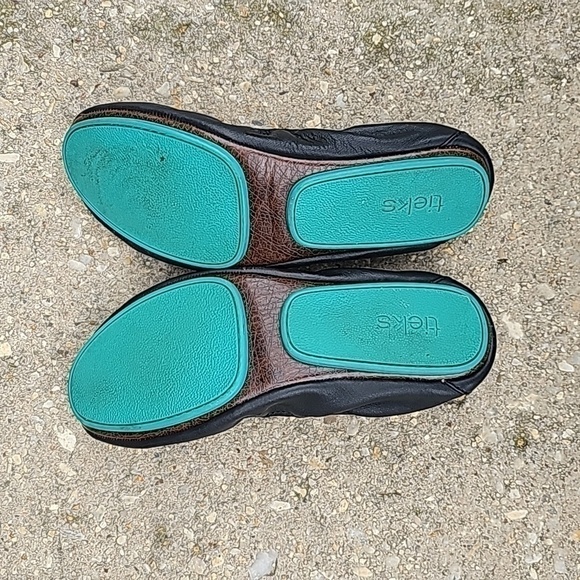 TIEKS by Gavrieli Slip-On Ballet Flats Shoes Black Leather Flat black leather 7 - Picture 6 of 9